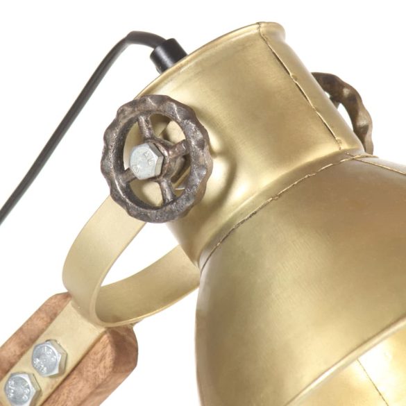 Rézszínű kerek ipari asztali lámpa 58 x 18 x 90 cm E27