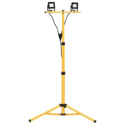 Hideg fehér fényű háromlábú LED-es reflektor 2 x 10 W