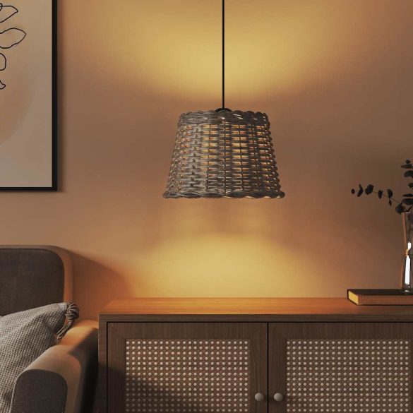 Barna fonott mennyezeti lámpaernyő Ø30 x 20 cm