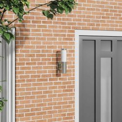 Kültéri Fali Lámpa Ezüst 15 x 7,5 x 33 cm