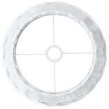 Fehér fonott mennyezeti lámpaernyő Ø38 x 23 cm