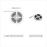 LED szalag 2 pcs Fekete és Átlátszó 3000 mm Réz és műanyag