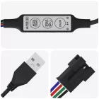 LED szalag 2 pcs Fekete és Átlátszó 4000 mm Réz és műanyag