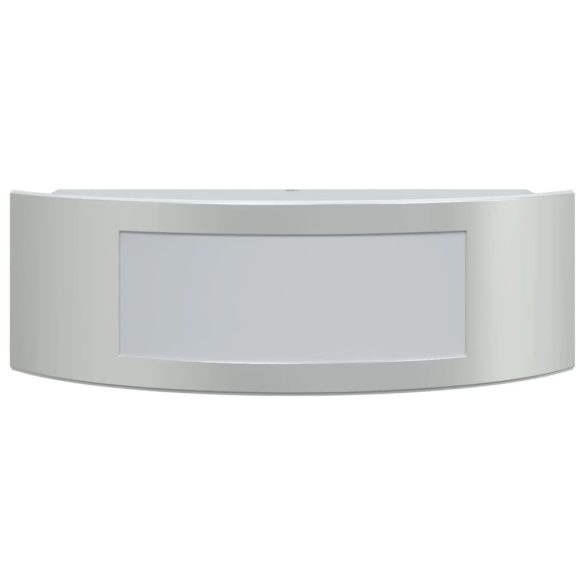 2 db ezüstszínű rozsdamentes acél kültéri falilámpa