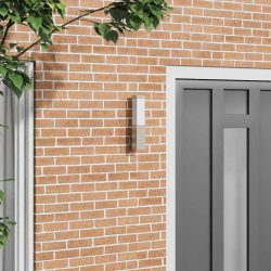 Kültéri Fali Lámpa Ezüst 10.5 x 6 x 33 cm