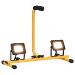 Meleg fehér fényű fogantyúval ellátott LED-es reflektor 2x10 W