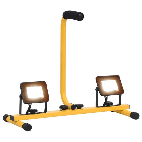 Meleg fehér fényű fogantyúval ellátott LED-es reflektor 2x10 W