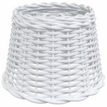 Fehér fonott mennyezeti lámpaernyő Ø30 x 20 cm